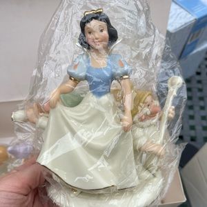 Lenox Disney Snow White & 7 Dwarfs Candle Sticks Perfect Condition